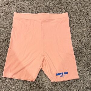 White Fox Boutique Peach Bike Shorts